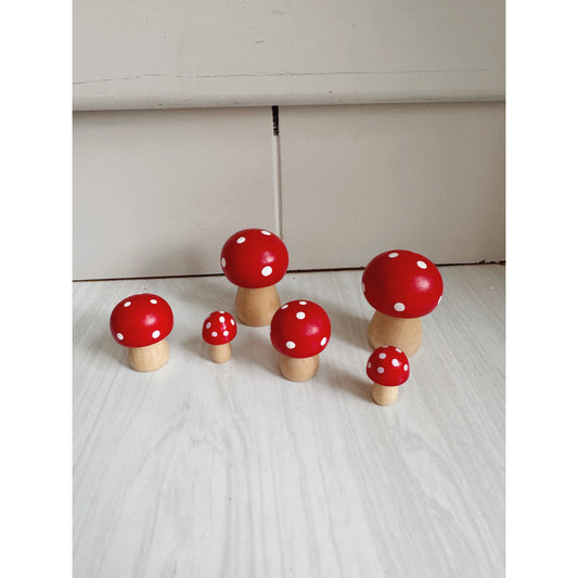 For Lori: Set of 6 German Toadstools