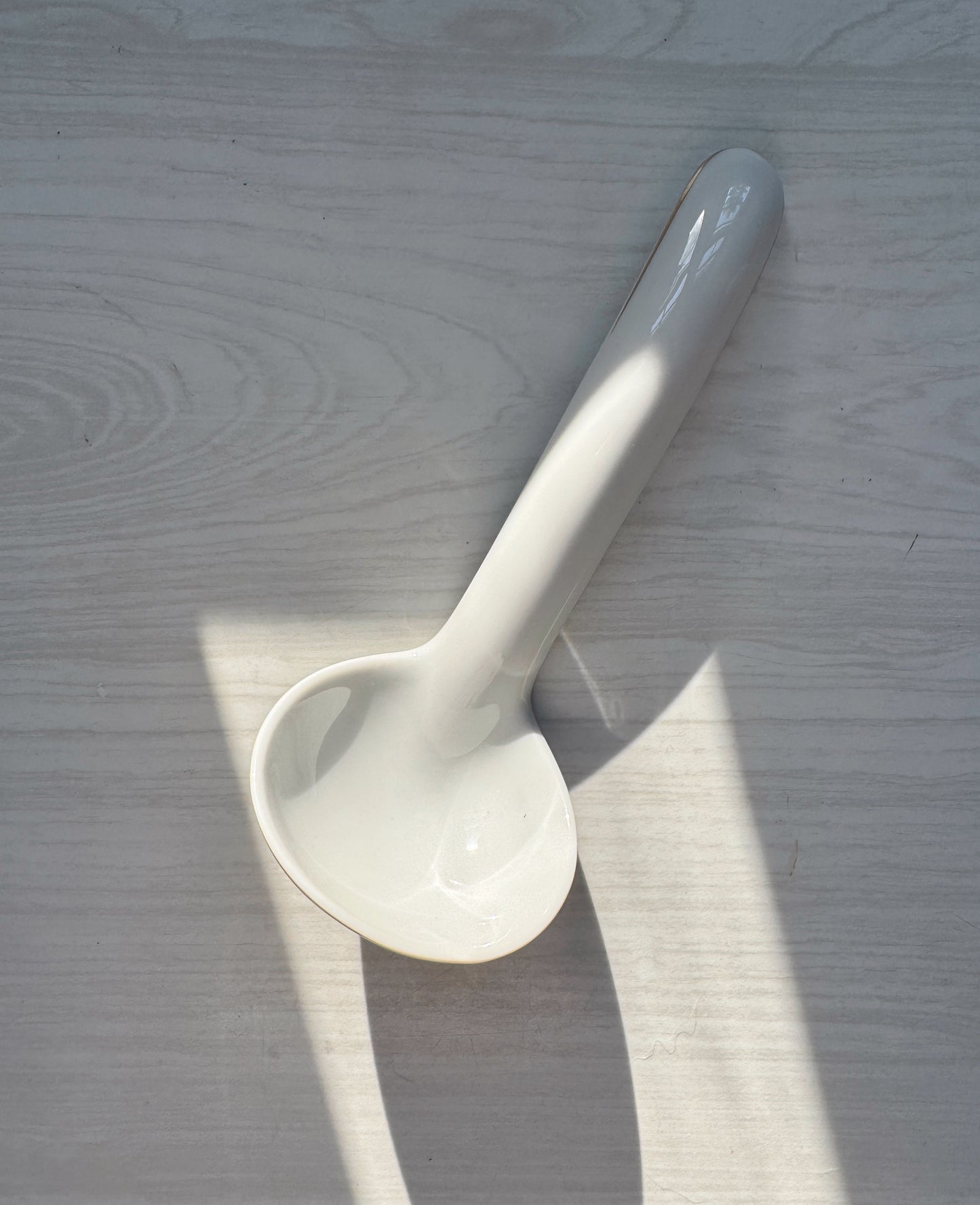 Gilt-Edge Porcelain Spoon
