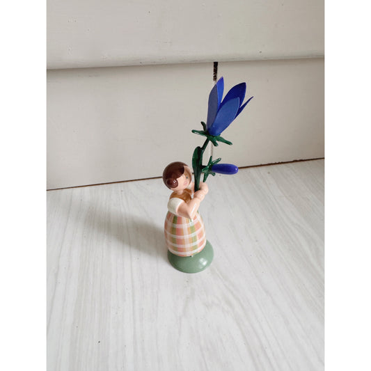 For Lori: Erzgebirge Girl with Alpine Flower