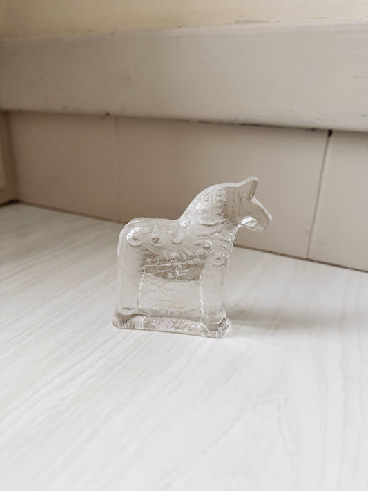 Lindshammar Swedish Glass Dala Horse