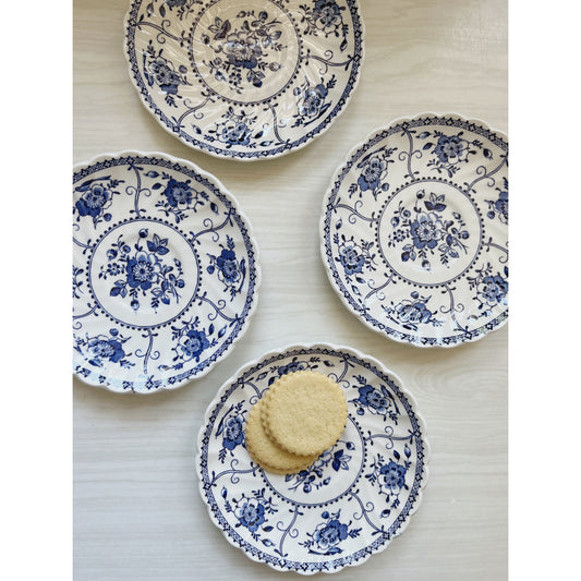 Blue & White Ironstone Saucers