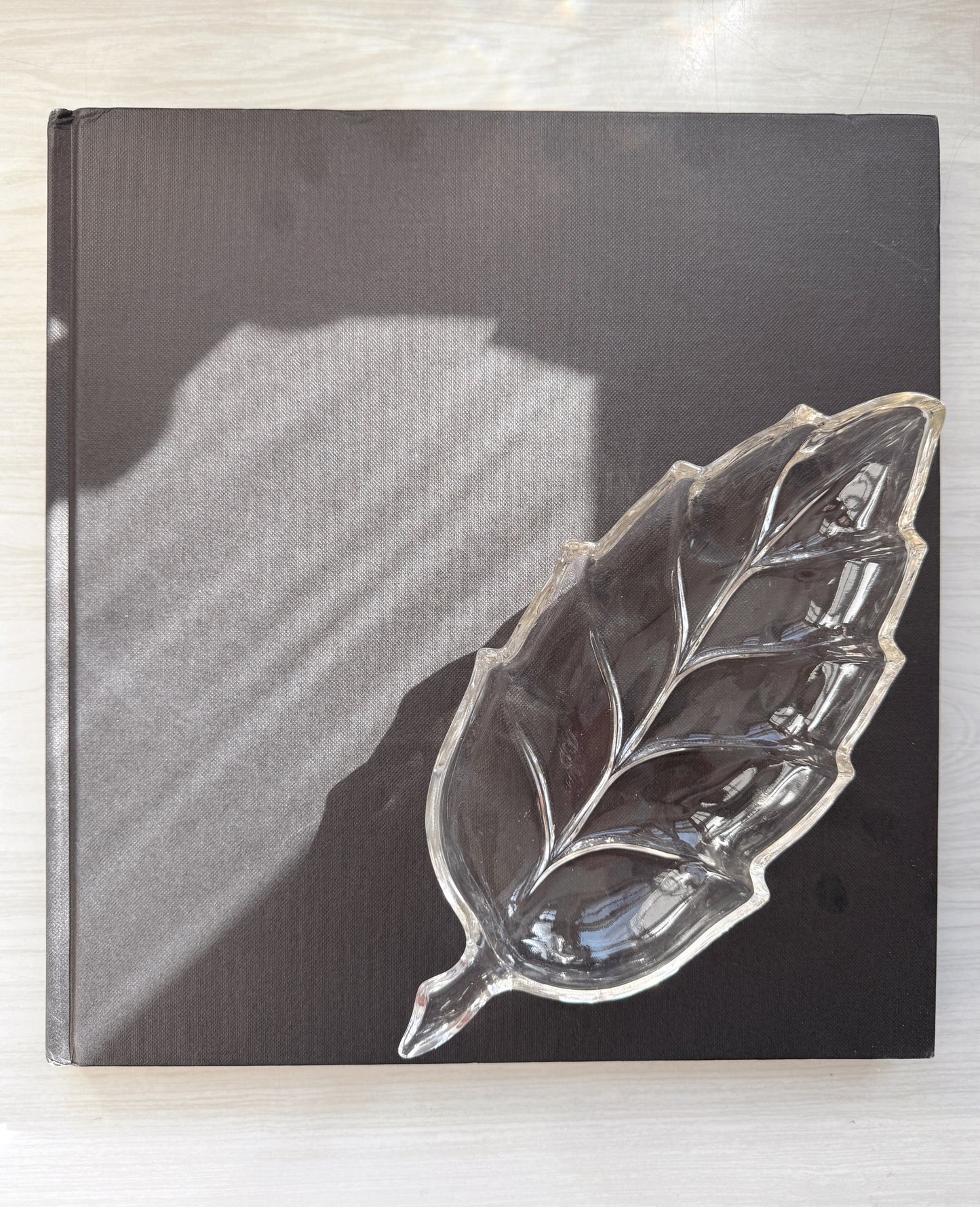 Cut Glass Leaf Dish