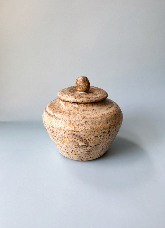 Lidded Pottery Vessel