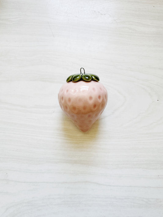 Light Pink Ceramic Strawberry
