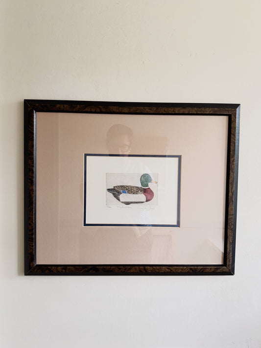 Mallard Decoy (Original Etching)