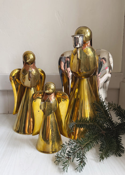 Set of 3 Mixed Metal Angels