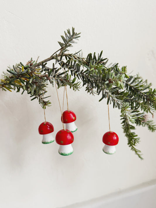 Mini Mushroom Ornaments