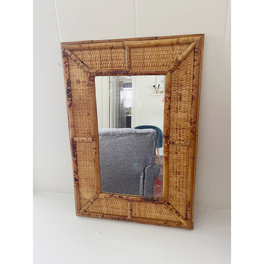 Rattan Framed Mirror