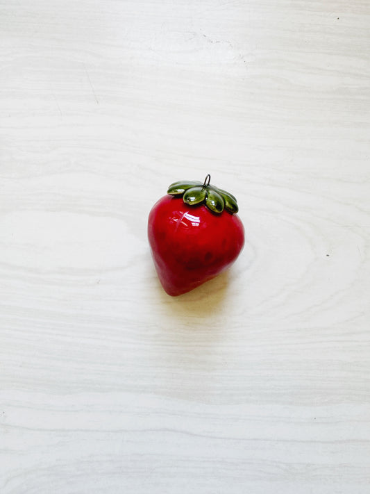 Red Ceramic Strawberry