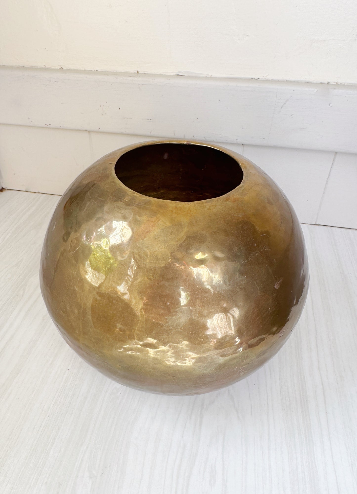 Hammered Brass Vessel