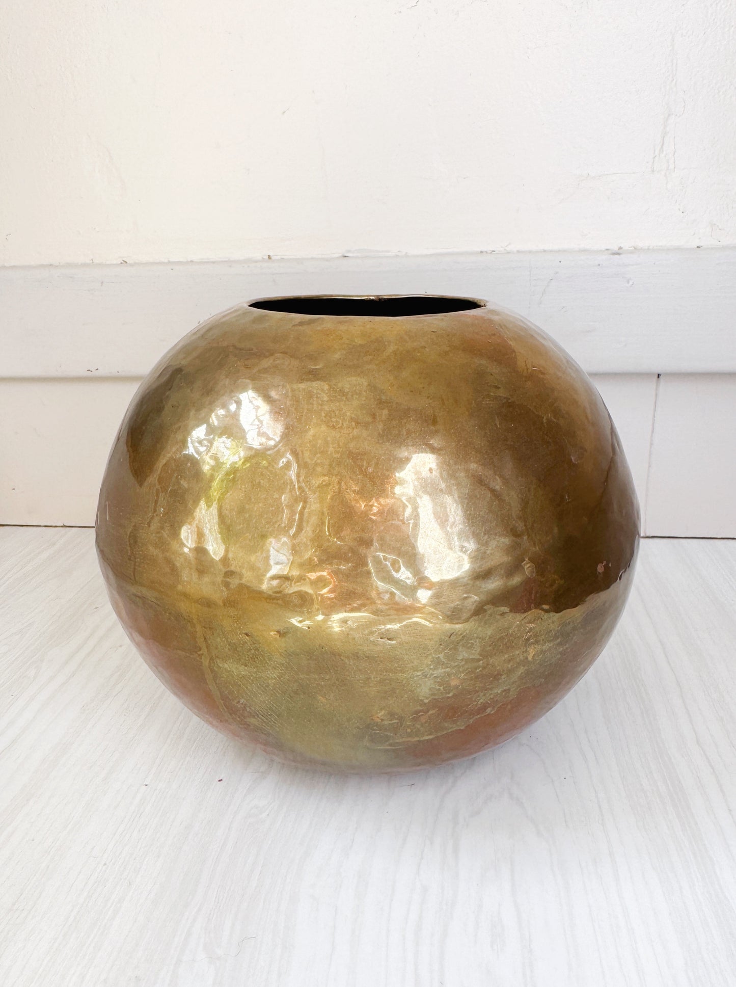 Hammered Brass Vessel