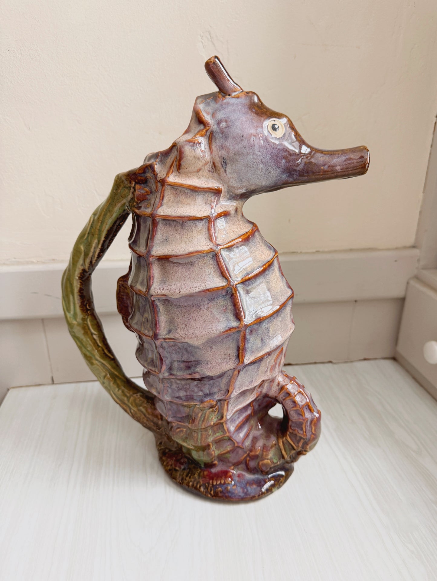 Ceramic Seahorse Pitcher