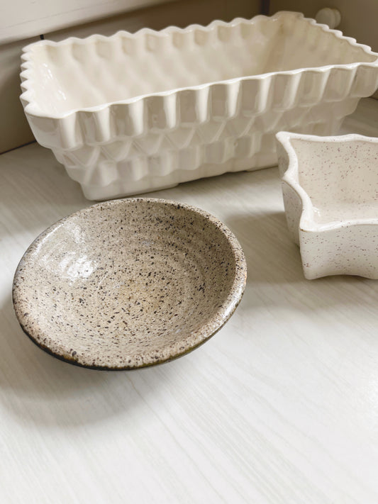 Speckled Pottery Dish