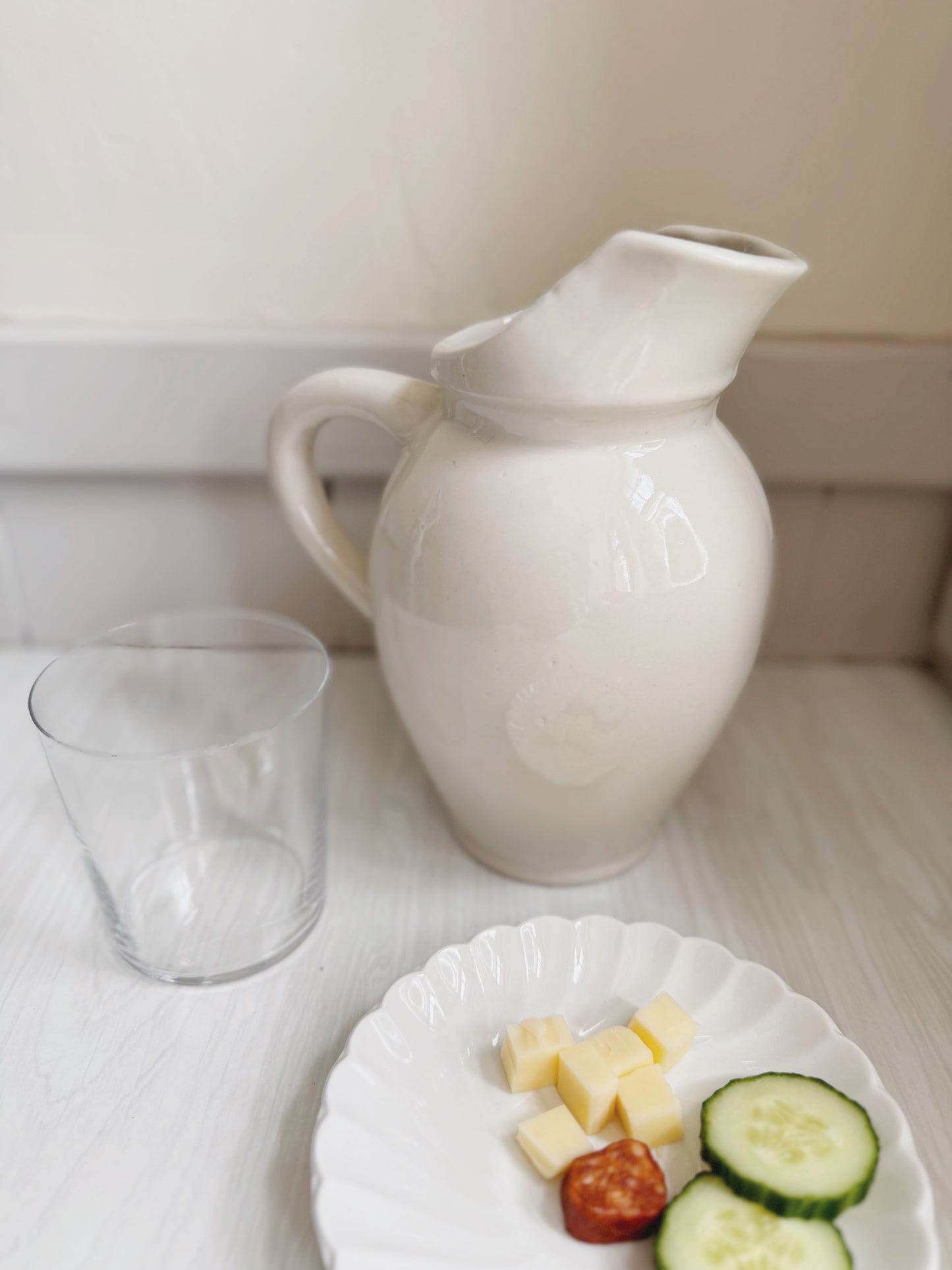 Stoneware Pitcher
