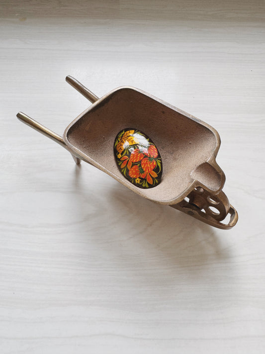 Brass Wheelbarrow