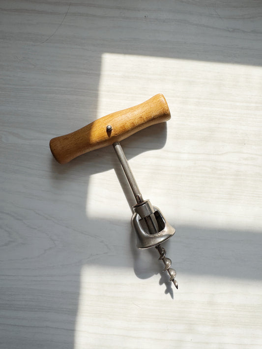 Vintage Wooden Corkscrew