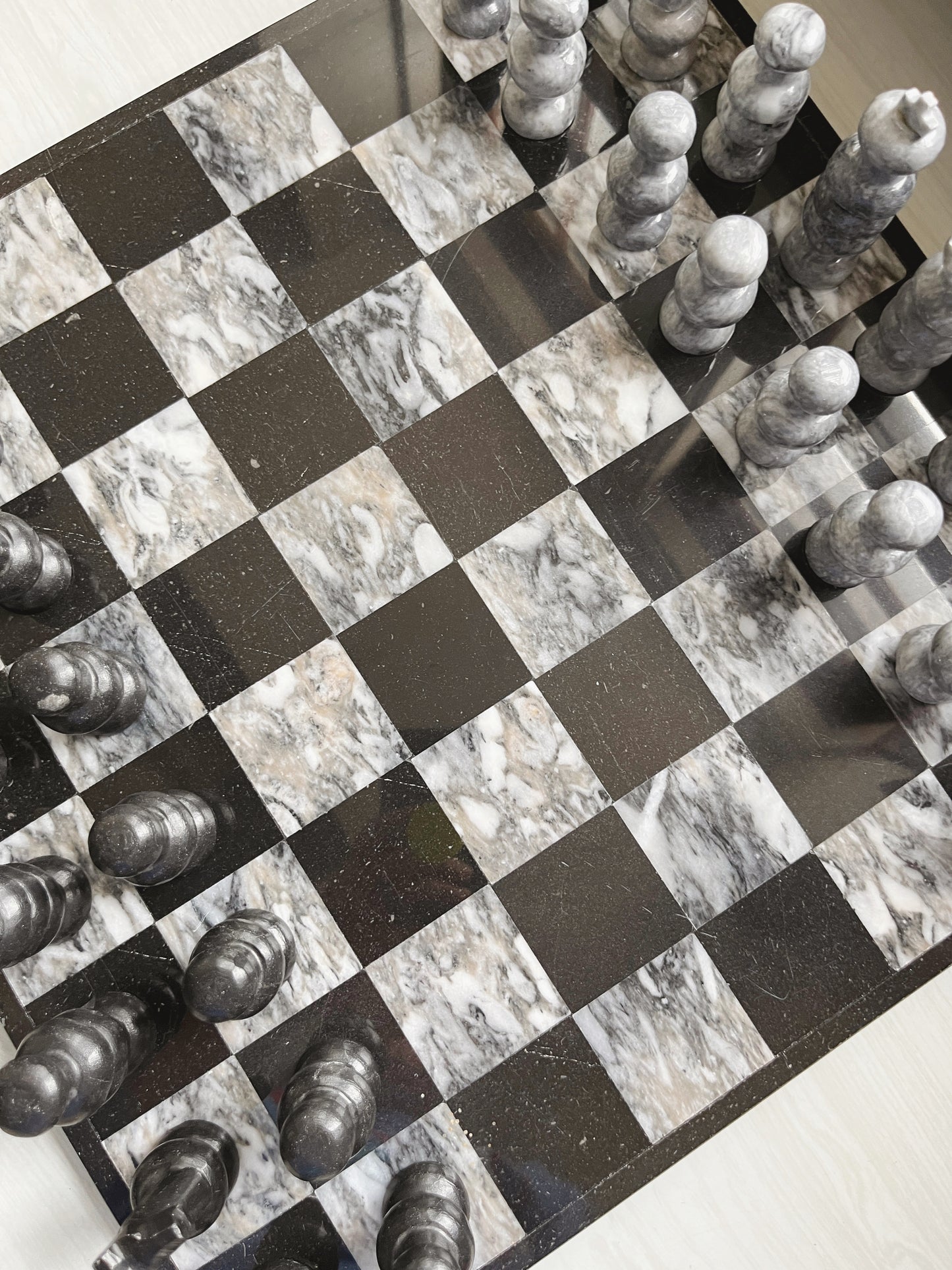 Marble Chess Set with Pieces