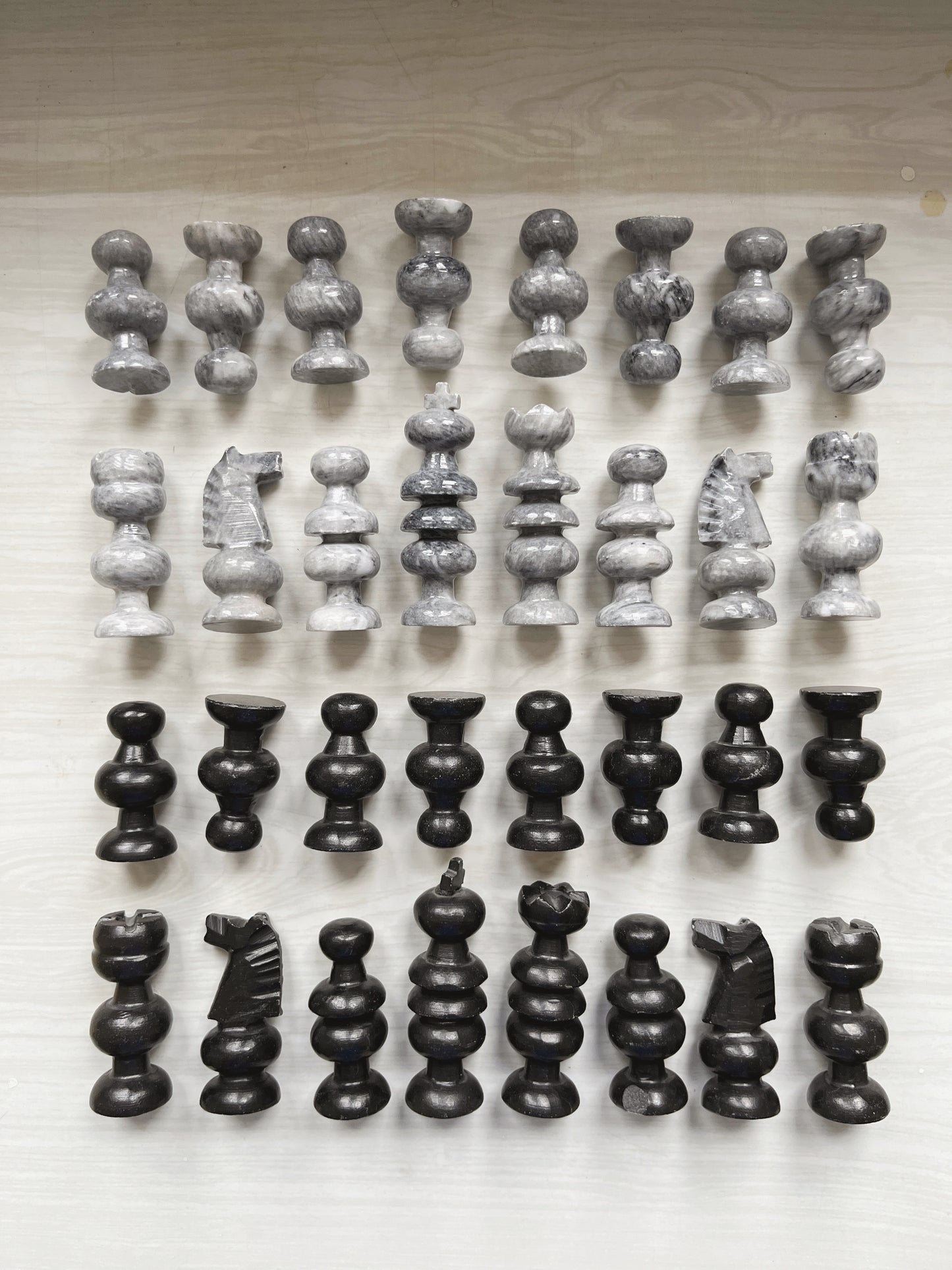 Marble Chess Set with Pieces