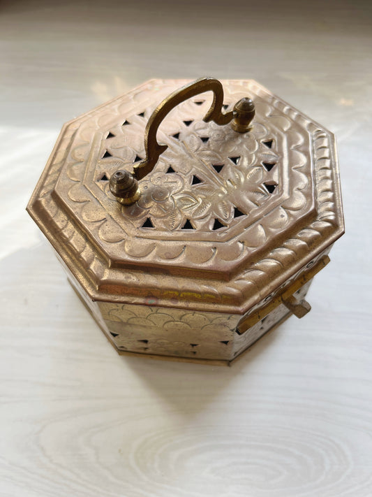 Perforated Brass Box