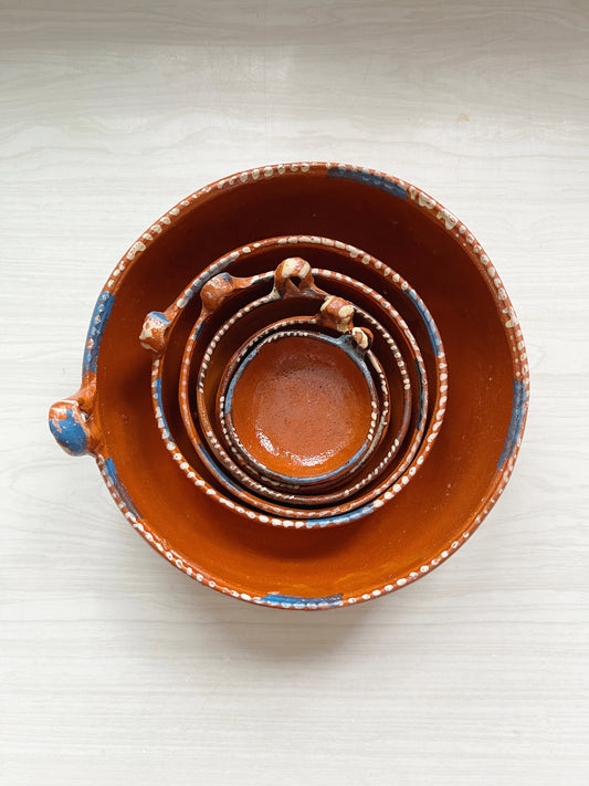 Set of 7 Tonala Ceramic Nesting Bowls